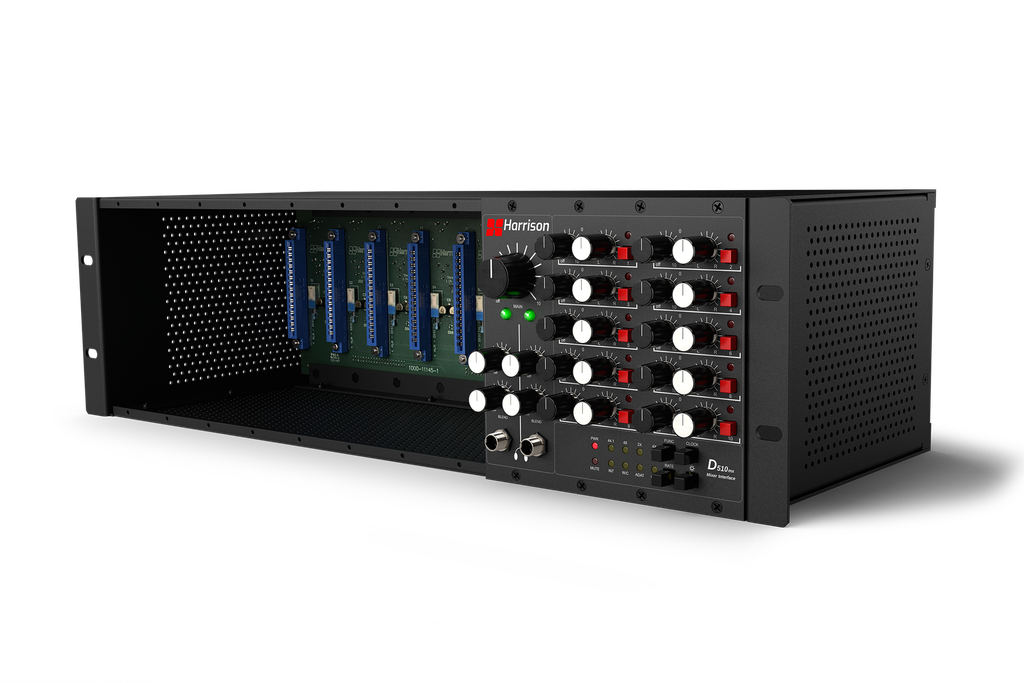 Harrison 500 Rack with Dante card and Mixer