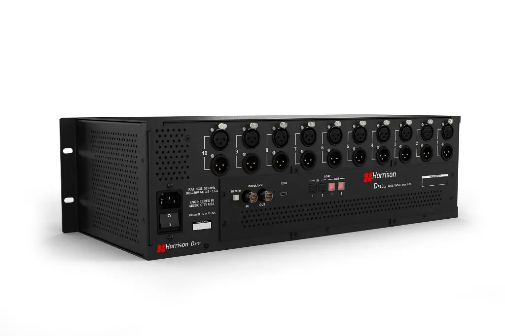 DR510 USB ADAT Interface in rack angle (1).webp