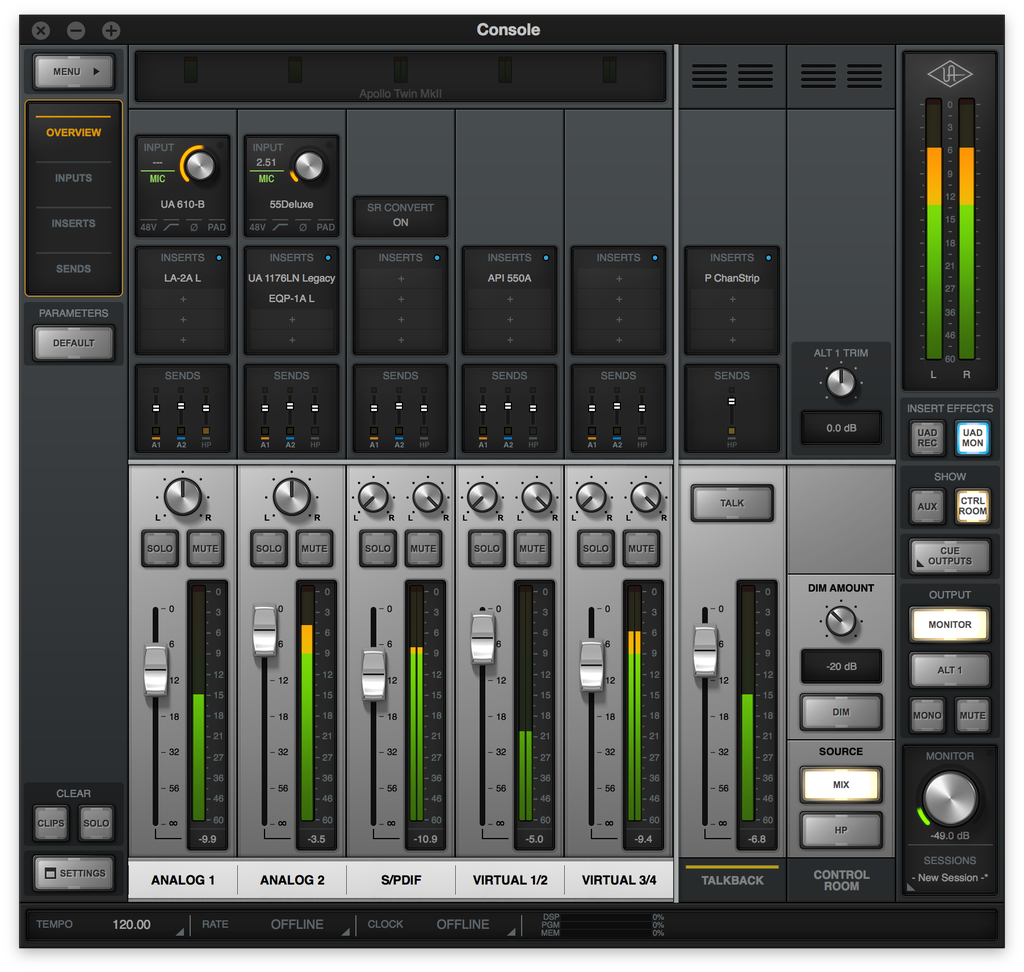 Apollo x6 mixer