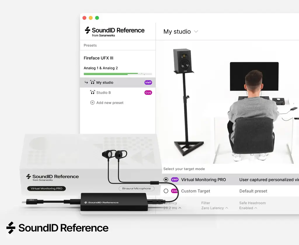 Sonarworks Upgrade from SoundID Reference to Virtual Monitoring PRO (binaurális mikrofonnal)