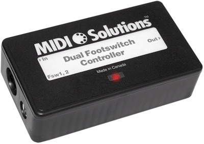 MIDI Solutions Dual Footswitch Controller