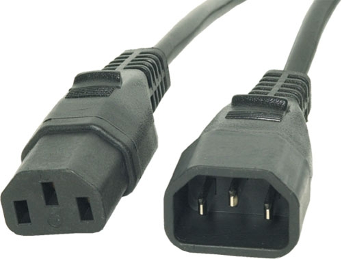 Noname Tápkábel hosszabbító 1.8m (IEC C13-C14)