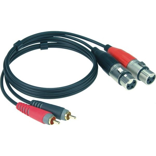 Klotz XLR-RCA dupla kábel - 3m
