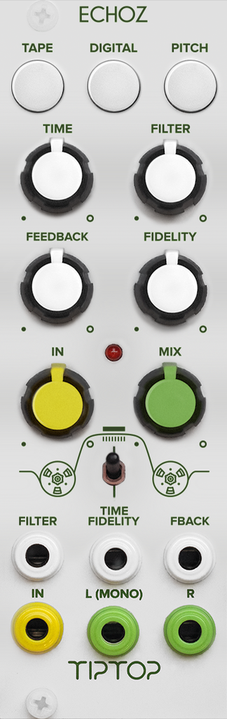 TipTop Audio ECHOZ Time Delay Effect Collectin White