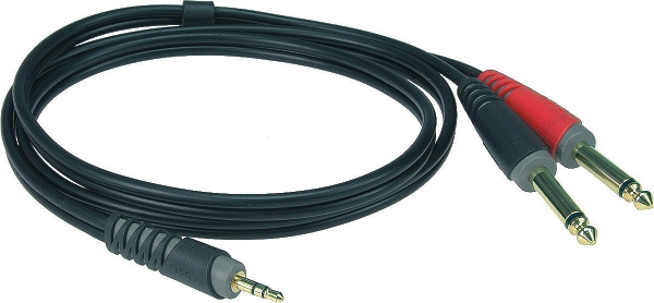 Klotz 3,5 Jack - 2x 6,3 Jack 2m