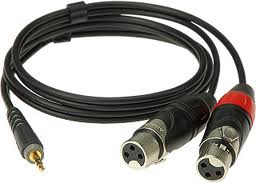 Klotz 3,5 Jack - 2x XLR 2m
