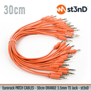 st3nD Eurorack Modular Patch Cable - 30cm ORANGE - 15 PCS/Pack